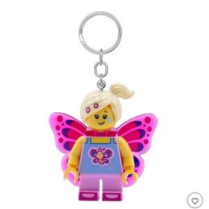 Lego Retired  Butterfly keychain NWT / 100% authentic